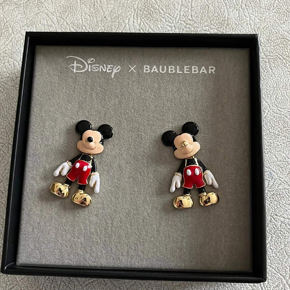 Disney baublebar Mickey earrings brand new